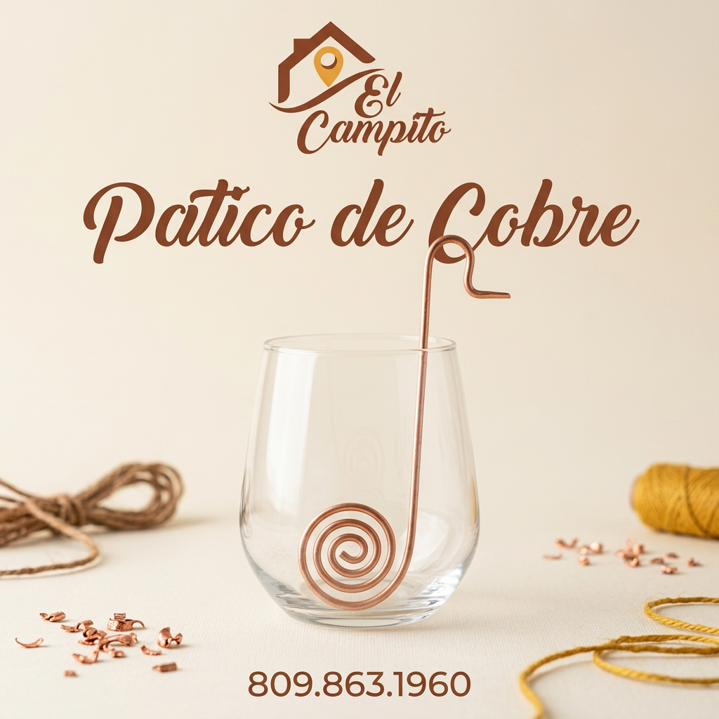 Patico de Cobre de El Campito dentro de un vaso transparente